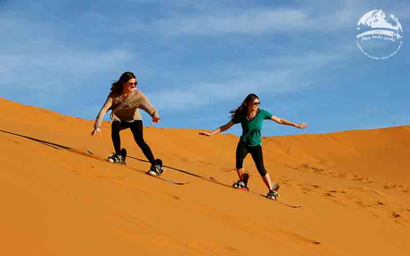 اسکی روی شن در سافاری دبی