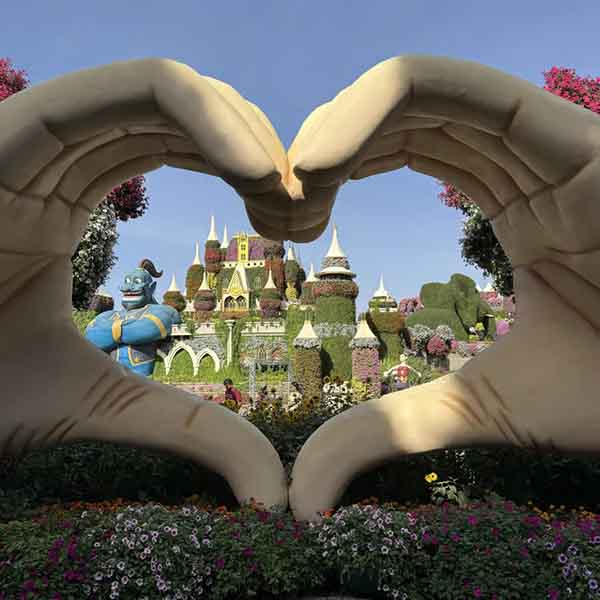 باغ گل دبی یا باغ معجزه، معجزه بهشتی رنگارنگ در دل بیابان دبی